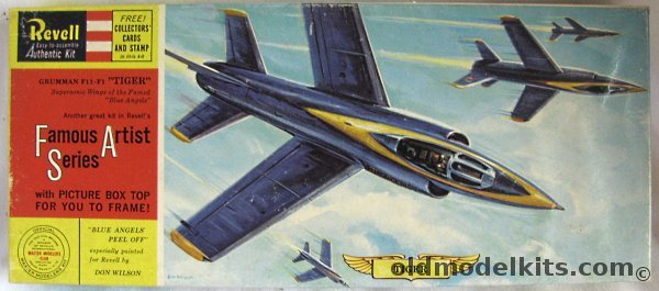 Revell 1/55 Grumman F11-F1 Tiger - Blue Angels Famous Artist Series - (F11F1), H169-98 plastic model kit